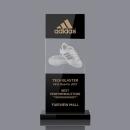 Basilia 3D Black Rectangle Crystal Award