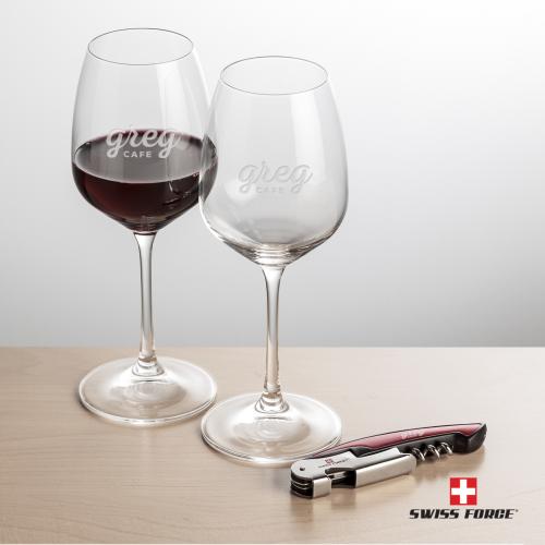 Corporate Gifts - Barware - Gift Sets - Swiss Force&reg; Opener & Oldham Wine