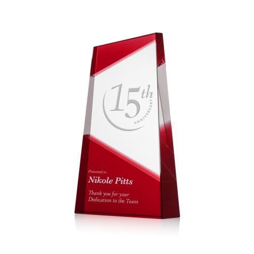 Awards and Trophies - Crystal Awards - Amstel Red  Towers Crystal Award