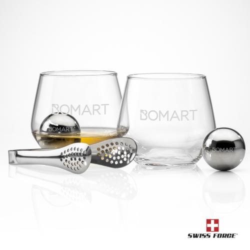 Corporate Gifts - Barware - Gift Sets - Swiss Force&reg; S/S Balls & 2 Mandelay OTR
