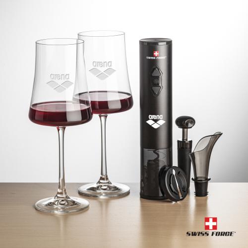 Corporate Gifts - Barware - Gift Sets - Swiss Force&reg; Opener Set & Dakota Wine