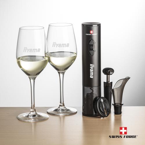 Corporate Gifts - Barware - Gift Sets - Swiss Force&reg; Opener Set & Lethbridge Wine