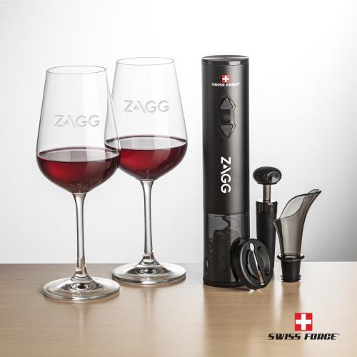 Corporate Gifts - Barware - Gift Sets - Swiss Force&reg; Opener Set & Laurent Wine