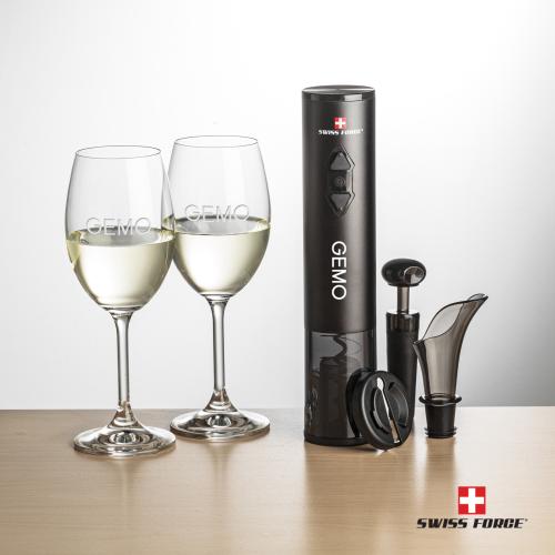 Corporate Gifts - Barware - Gift Sets - Swiss Force&reg; Opener Set & Naples Wine
