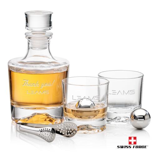 Corporate Gifts - Barware - Gift Sets - Heathfield Decanter Set & Ice Balls