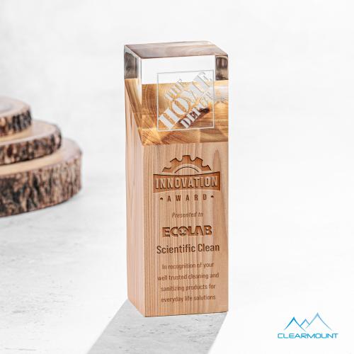 Awards and Trophies - Acrylic Awards - Falaise Towers Wood Award