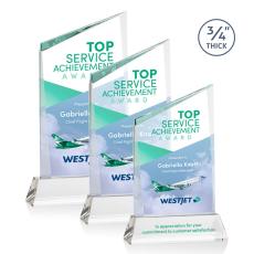 Scarsdale Full Color Starfire on Newhaven Peaks Crystal Award - Crystal Awards