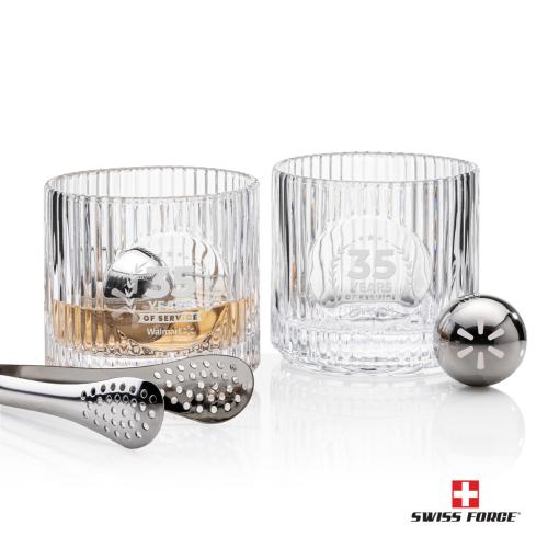Corporate Gifts - Barware - Gift Sets - Swiss Force&reg; S/S Balls & 2 Dillard OTR
