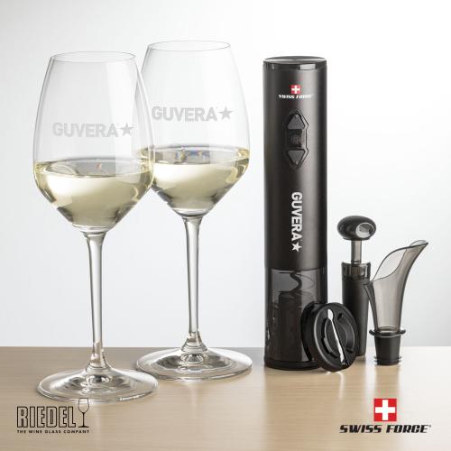 Corporate Gifts - Barware - Gift Sets - Swiss Force&reg; Opener Set & RIEDEL Extreme Wine