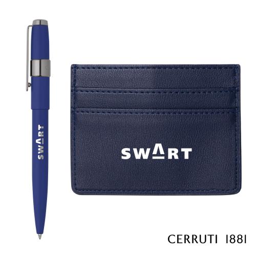 Promotional Products - Writing Instruments - Pen Sets - Cerruti 1881&reg; Brick Card Holder & Block Pen Gift Set