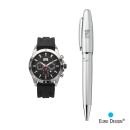 Euro Design&reg; Bernau Watch/Pen Set