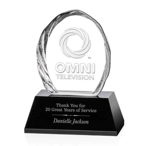 Awards and Trophies - Crystal Awards - Tottenham Liquid&trade; Black Peaks Crystal Award