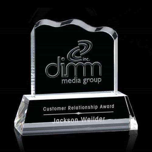 Awards and Trophies - Crystal Awards - Lennox Liquid&trade; Clear Unique Crystal Award