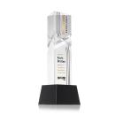Oakham Full Color Black on Robson Base Towers Crystal Award