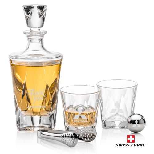 Corporate Gifts - Barware - Gift Sets - Oakhaven Decanter Set & Ice Balls
