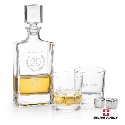 Corporate Gifts - Barware - Gift Sets - Hallsboro Decanter Set & Ice Cubes