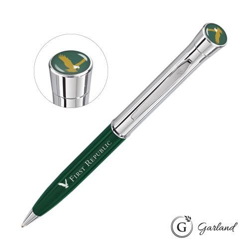 Promotional Products - Writing Instruments - Metal Pens - Garland&reg; Monogram Custom Twist Ballpoint Pen - Chrome