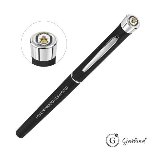 Promotional Products - Writing Instruments - Metal Pens - Garland&reg; Tactical Custom Textured Rollerball Pen - Chrome