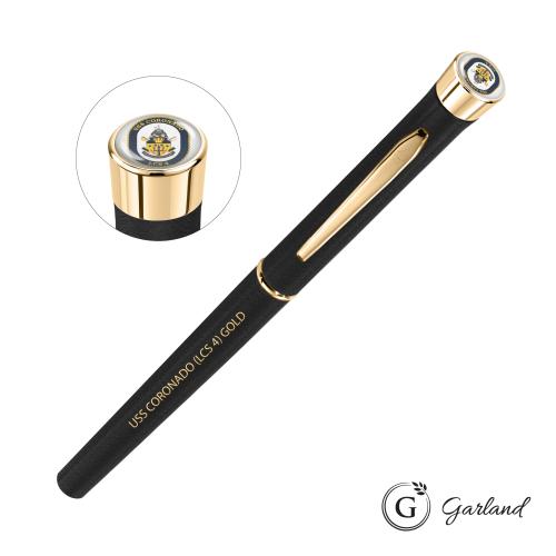 Promotional Products - Writing Instruments - Metal Pens - Garland&reg; Tactical Custom Textured Rollerball Pen - Gold