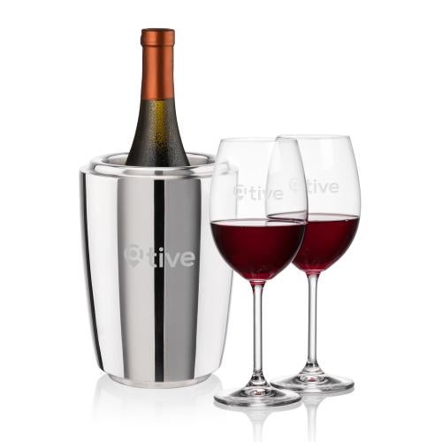 Corporate Gifts - Barware - Wine Accessories - Wine Coolers - Pescara Wine Cooler & Blyth Wine Set