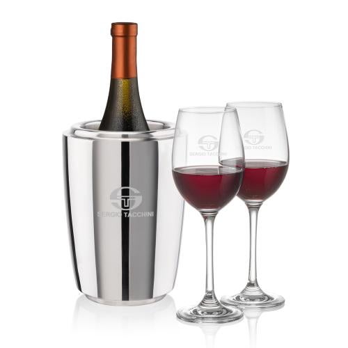 Corporate Gifts - Barware - Wine Accessories - Wine Coolers - Pescara Wine Cooler & Burlington Wine Set