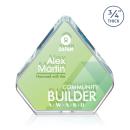 Gresham Double Sided Full Color Diamond Crystal Award