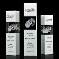 Araceli Tower 3D White Towers Crystal Award - Awards and Trophies