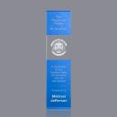 Araceli Tower 3D Sky Blue Towers Crystal Award