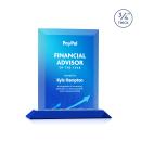 Harrington Full Color Blue Rectangle Crystal Award