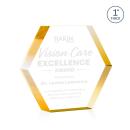 Markville Hexagon Gold Acrylic Award