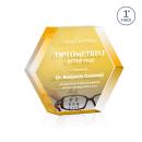 Markville Hexagon Full Color Double Sided Gold Acrylic Award