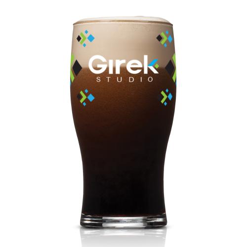 Corporate Gifts - Barware - Pilsners & Steins - Elmhurst Beer Glass - Full Color