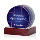 Barnaby Full Color Coasters - Set of 4 on Rosewood