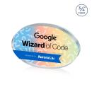 Baldus Oval Full Color Double Sided Clear Circle Crystal Award