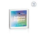 Upton Square Full Color Double Sided Clear Square / Cube Crystal Award