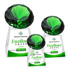 Fortino Full Color Emerald Crystal Award - Awards and Trophies