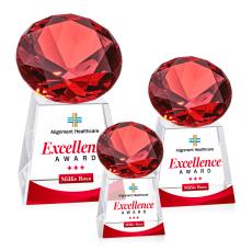 Fortino Full Color Ruby Crystal Award - Awards and Trophies