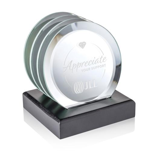 Corporate Gifts - Coasters - Aladdin Coasters - Set of 4 on Black