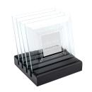 Talbot Coasters - Set of 4 on Black Base