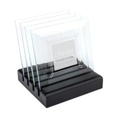 Talbot Coasters - Set of 4 on Black Base - Coasters