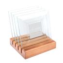 Talbot Coasters - Set of 4 on Walnut Base