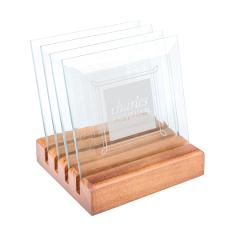 Talbot Coasters - Set of 4 on Walnut Base - Coasters