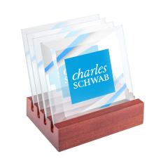 Talbot Full Color Coasters - Set of 4 on Rosewood - Coasters
