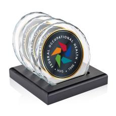 Porterfield Full Color Coasters - Set of 4 on Black - Coasters
