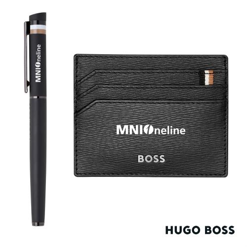Promotional Products - Writing Instruments - Pen Sets - Hugo Boss&reg; Rollerball Pen & Card Holder Set