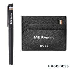Hugo Boss Rollerball Pen & Card Holder Set - Pen Sets