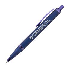 Linnet Rubberized Gel Pen w/ Chrome Accents - Metal Pens