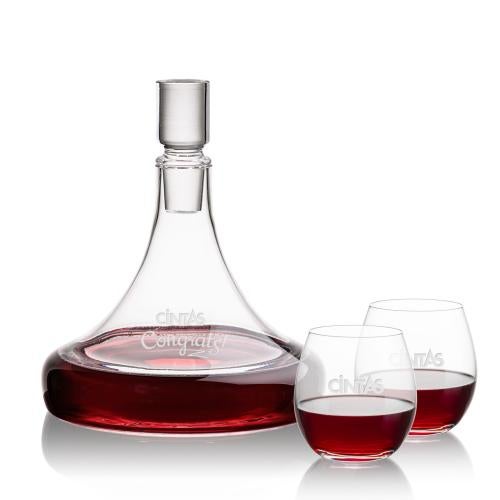 Corporate Gifts - Barware - Gift Sets - Ashby Decanter & Redmond Stemless Wine