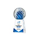 Genista Full Color Globe on Celestina Base Glass Award