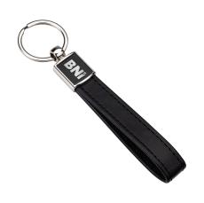 Aubert Keychain w/Silver Accent - Promotional Products